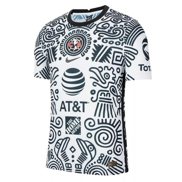 Tailandia Camiseta Club América Tercera Equipación 2020-2021 Blanco